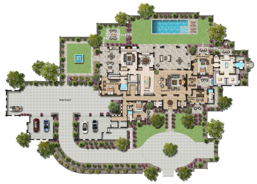 Floor Plan of Single Level House on Silverview